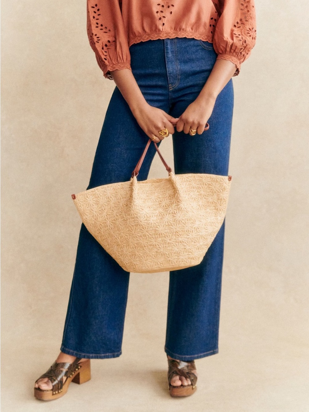 Sézane Mara Basket Bag - Picture 5 of 11